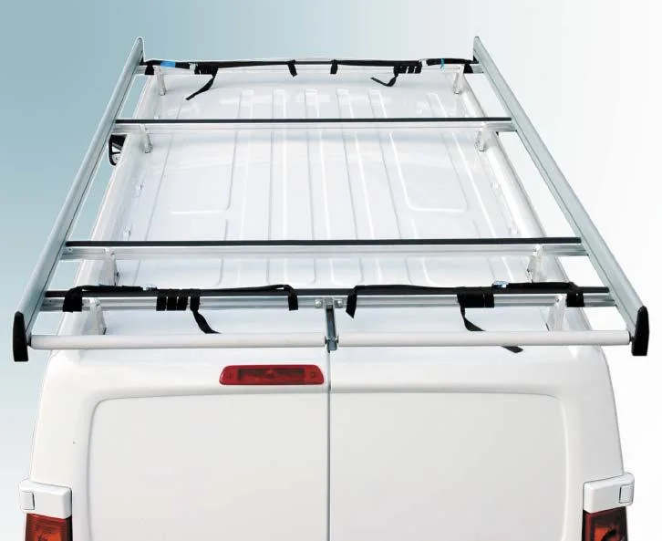 Kit portatutto completo VOLKSWAGEN TRANSPORTER L1-H1 dal 2003 passo 3000 tetto H1 (basso), VOLKSWAGEN TRANSPORTER L1-H1 dal 2003 passo 3000 tetto H1 (basso) (PORTELLONE)