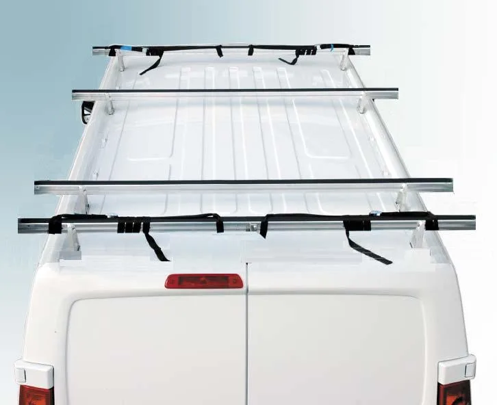 Kit traverse in alluminio +gomma Toyota Proace Max Passo 4035 LONG. TOT. 5998 TETTO H2 (MEDIO)