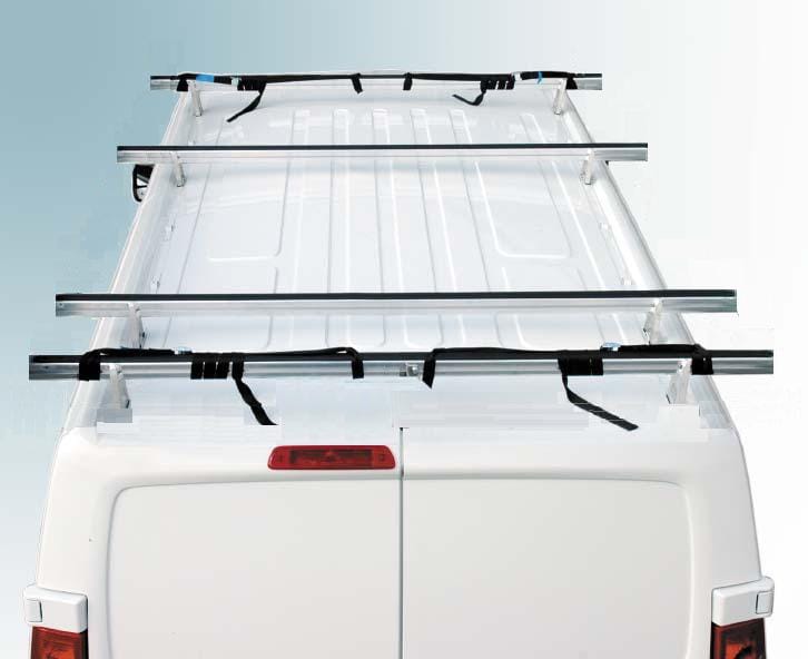 kit portatutto solo traverse in alluminio 45*40 con gomma anti-urto per connect dal 2002 passo 2912 H2 FORD CONNECT L2-H2 dal 2002 al 2013 passo 2912 tetto H2 (medio)