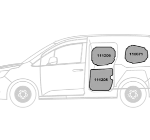 Kit rivestimenti in alluminio liscio – Mercedes Citan L1 H1 dal 2021