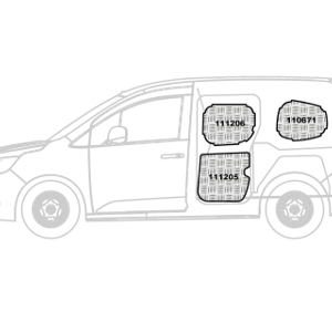 Kit rivestimenti in alluminio mandorlato – Mercedes Citan L1-H1 dal 2021