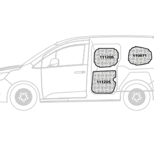 Kit rivestimenti in alluminio mandorlato – Mercedes Citan L1 H1 dal 2021
